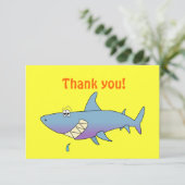 Kute glimlach Cartoon Shark Sjabloon (Staand voorkant)