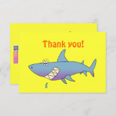 Kute glimlach Cartoon Shark Sjabloon (Voorkant / Achterkant)