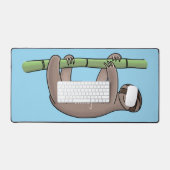 Kute glimlach op bamboe cartoon afbeelding bureaumat (Keyboard & Muis)