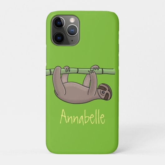 Kute glimlach op bamboe cartoon afbeelding Case-Mate iPhone case (Achterkant)