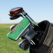 Kute glimlach op bamboe cartoon afbeelding golfheadcover (Insitu)