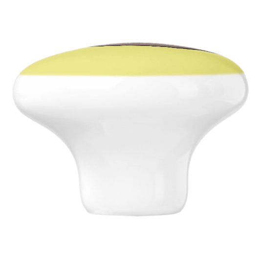 Kute glimlach op bamboe cartoon afbeelding keramische knop (Zijkant)