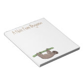 Kute glimlach op bamboe cartoon afbeelding notitieblok (Schuin)