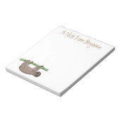 Kute glimlach op bamboe cartoon afbeelding notitieblok (Linkerzijde)