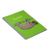 Kute glimlach op bamboe cartoon afbeelding notitieboek (Rechterzijde)