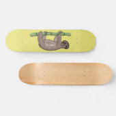 Kute glimlach op bamboe cartoon afbeelding persoonlijk skateboard (Horizontaal)