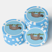Kute glimlach op bamboe cartoon afbeelding poker chips (Opstapeling)