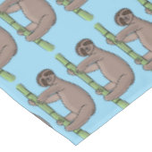 Kute glimlach op bamboe cartoon afbeelding tafelkleed (Gekanteld)