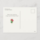 Kute glimlach Valentijn Cupid met Rozen Feestdagenkaart (Achterkant)