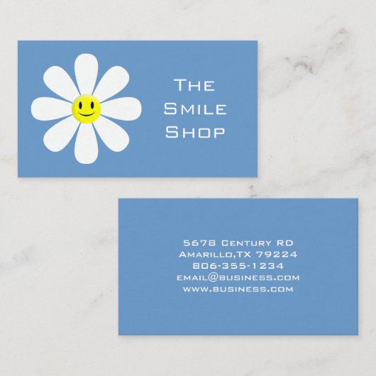Kute glimlach visitekaartje (Voorkant / Achterkant)