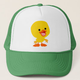 Kute glimlachte Cartoon Ducking Pet