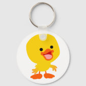 Kute glimlachte Cartoon Ducking Sleutelhanger (Voorkant)