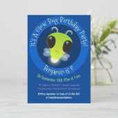 Kute gloed bug firefly cartoon illustratie kaart (Staand voorkant)