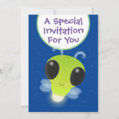 Kute gloed bug firefly cartoon illustratie kaart (Achterkant)