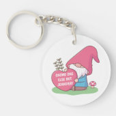 Kute Gnome One Else, maar naam van liefje Sleutelhanger (Voorkant)
