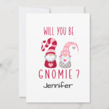 Kute Gnome Personalized Romanitic Valentijn