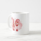 Kute Gnomen Custom Initialen Hearts Valentijnsdag Koffiemok (Voorkant links)