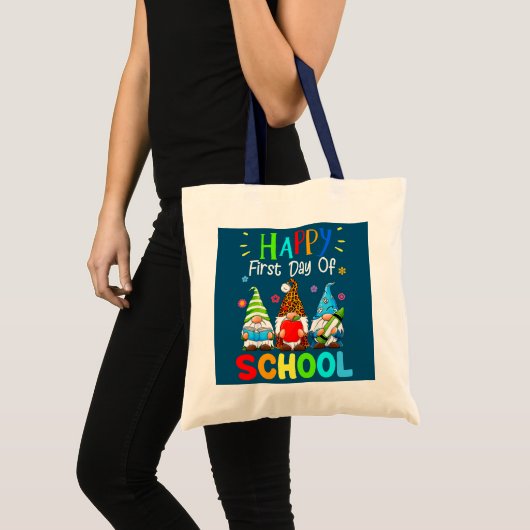 Kute Gnomen Lover Studenten Leerling Gnome Tote Bag (Voorkant (product))