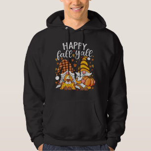 Kute gnomen stel met pompoenkruid Herfst Yall au Hoodie