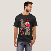 Kute Gnomen Valentijnse Love Leopard Pset Couple M T-shirt (Voorkant volledig)