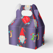 Kute Gnomes Blue Kerstmis Bedankdoosjes (Voorkant Zijde)