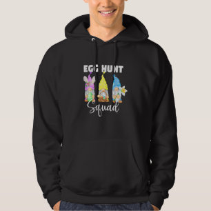Kute Gnomes Easter Egg Hunt Squad Paasdag Bunny Hoodie