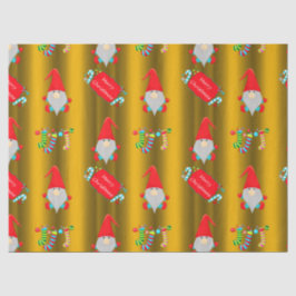 Kute Gnomes, Gold Kerstmis Tissuepapier
