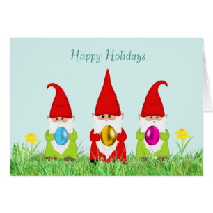 Kute Gnomes Holding paaseieren