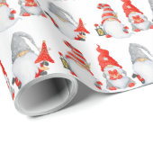 Kute Gnomes kerst Cadeaupapier (Rol Hoek)