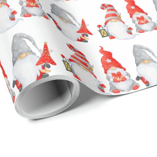 Kute Gnomes kerst Cadeaupapier (Rol Hoek)