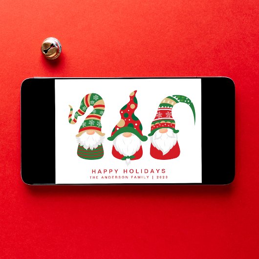 Kute Gnomes kerst Feestdagen Kaart