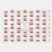 Kute Gnomes kerst Light Shine Forest Tree Star Inpakpapier Vel (Voorkant)