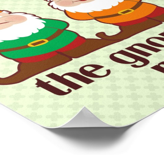 Kute Gnomes maakte me het doen Poster (Hoek)