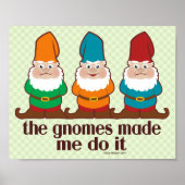 Kute Gnomes maakte me het doen Poster (Voorkant)