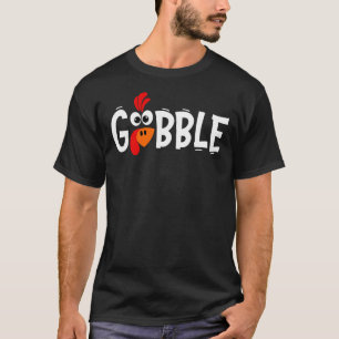 Kute Gobble Turkey Pilgrim Little Boys dan T-shirt