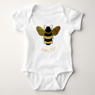KUTE GOLD BLACK BUMBLEBEE DOUANESTEKST ROMPER