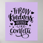 Kute goot vriendelijkheid rond als confetti poster (Voorkant)