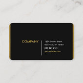 Kute goudfolie en zwarte visitekaartjes (Achterkant)