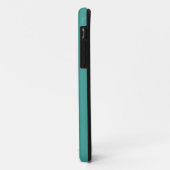 Kute goudpoot op blauwgroen turkooizen Case-Mate iPhone case (Achterkant/links)