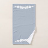 Kute Gray and White Elephant Bathroom Towel Set Bad Handdoek (Handdoek)