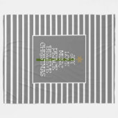 Kute Gray/White VIbes of Kerstmis in een boom Fleece Deken (Voorkant (Horizontaal))