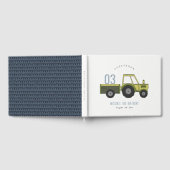 Kute Green Blue Boerderij Tractor Kinder elke zond Gastenboek (Volledig)