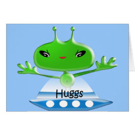 Kute Green Buitenspace Alien Hugs met ruimtevaart