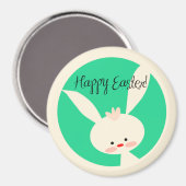 Kute green Bunny voor paasse Klassic Round Magnet (Voorkant / Achterkant)