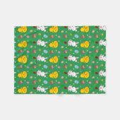 Kute green chick bunny egg mket easter fleece deken (Voorkant (Horizontaal))