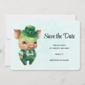 Kute Green Fairytale Varer in Fancy Attire Save th Save The Date (Voorkant)