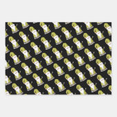 Kute Green Santa Gnome, Ornamenten en kerstcadeaus Inpakpapier Vel (Voorkant)