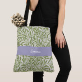 Kute Green Willow Leaves Botanical Tote Bag (Dichtbij)