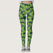 Kute Green Zee Turtles die Ontwerp-Leggings zwemme Leggings (Voorkant)