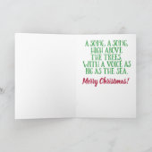 Kute-grenscollie met kerstcadeaus feestdagen kaart (Binnen)